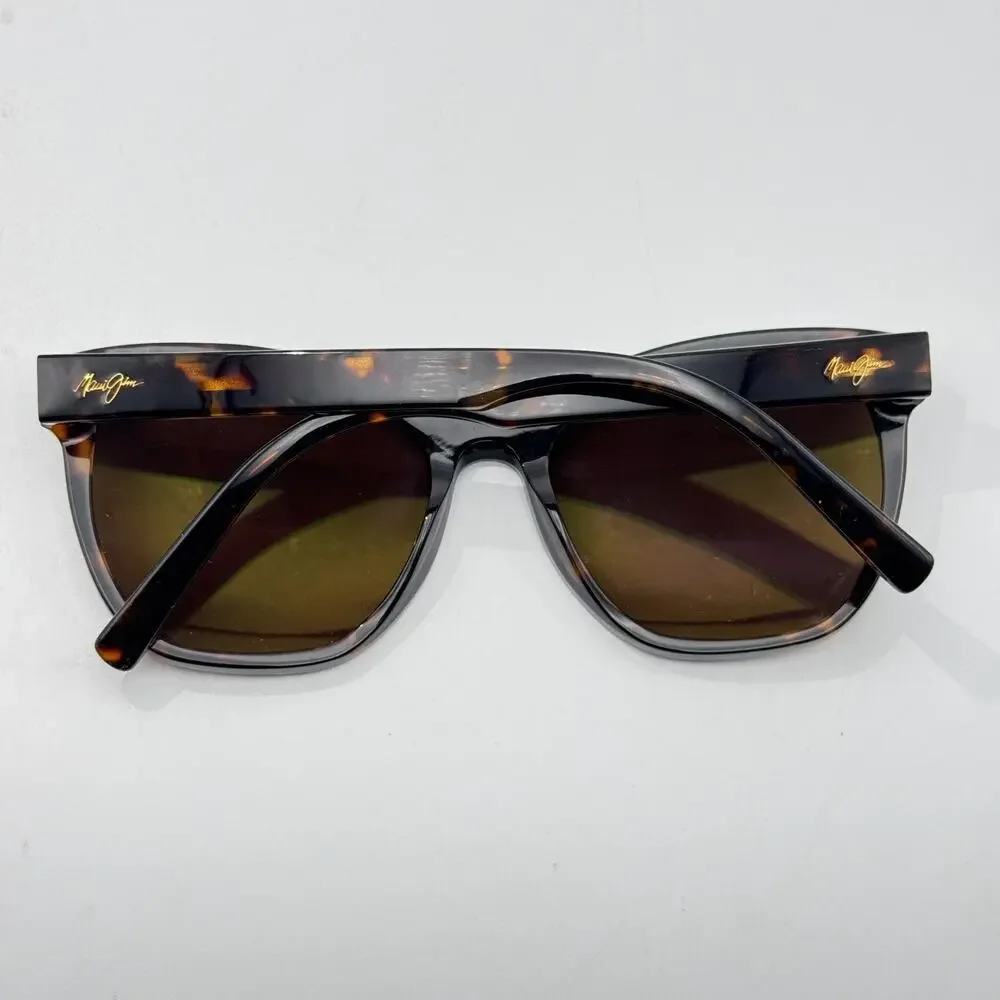 Maui Jim Sunglasses Alulu STG-BG MJ878-10 Dark Tortoise Cat Eye Bronze Polarized